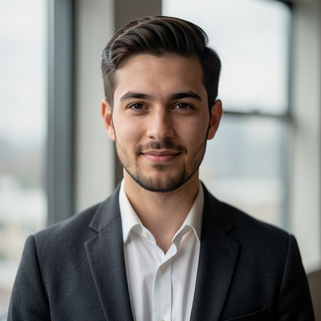 Editorial portrait of Tobias Marsden, contributing writer, overcast window light